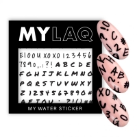 MYLAQ Naklejki Wodne Do Paznokci - My Alphabet Sticker