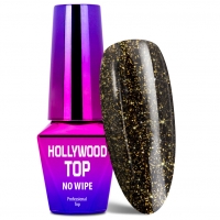 Molly Lac Top No Wipe Hollywood Gold z Drobinkami 10 ml
