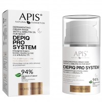 Apis Depiq Pro System Depigmentująca Kremo-Maska Na Noc z Alfa-Arbutyną 1% 50 ml