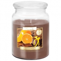 Bispol Świeca Zapachowa w Szkle 500 g - Czekolada Pomarańcza