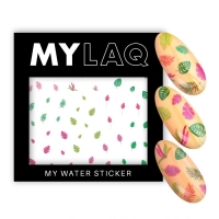 MYLAQ Naklejki Wodne Do Paznokci - My Colourful Leaf Sticker