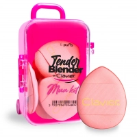 Clavier Tender Blender Zestaw Mini Gąbek Do Makijażu Mua Kit 6 szt - Pink