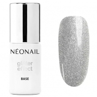 NeoNail Baza Hybrydowa Glitter Effect Base 7,2 ml - Silver Shine