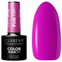 Claresa Lakier Hybrydowy UV/LED 5g - Pink 549