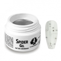 AllePaznokcie Spider Gel - Żel Do Zdobień - Srebrny 3 ml