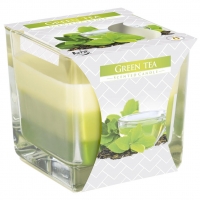Bispol Świeca Zapachowa Trójkolorowa 170 g - Zielona Herbata