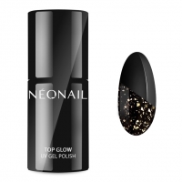 NeoNail Top Hybrydowy Top Glow Gold Flakes 7,2 ml