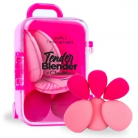 Clavier Tender Blender Zestaw Mini Gąbek Do Makijażu Mua Kit 3+3 - Pink