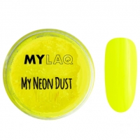 MYLAQ Pyłek Ozdoba Do Paznokci 2 g - My Neon Dust Yellow