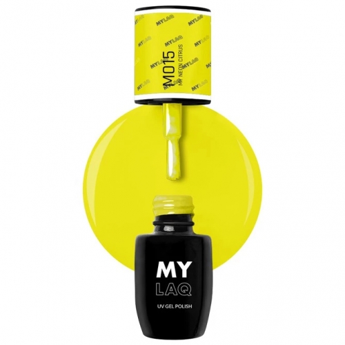 MYLAQ Lakier Hybrydowy 5 ml - M015 My Neon Citrus