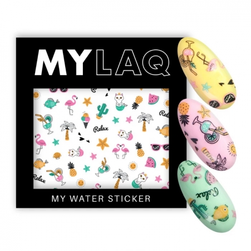 MYLAQ Naklejki Wodne Do Paznokci - My Summer Essentials Sticker