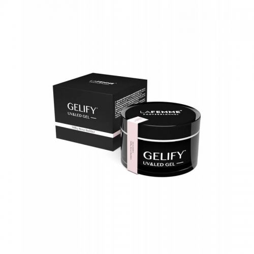La Femme Gelify UV&LED Trójfazowy Żel Budujący Średniogęsty - Milky Rose 15g